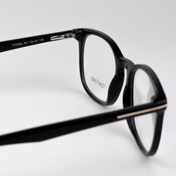 Tom Ford FT5505 Eyeglasses – Black Square Frame | Model 001 - Picture 7 of 12